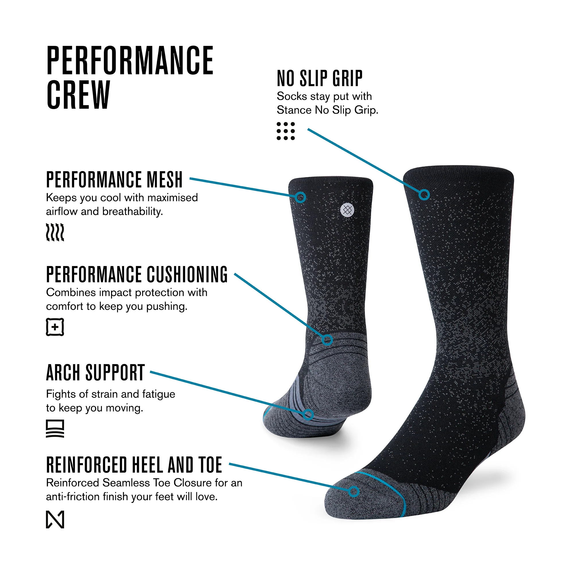 ICON SPORT CREW SOCK - Image 5